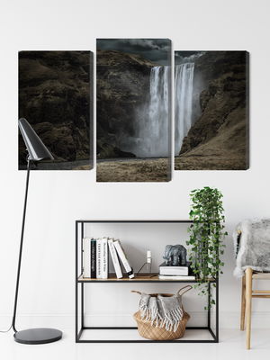 Ljuddämpande tavla - The majestic skogafoss