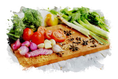 Ljuddämpande tavla - Vegetables with spices