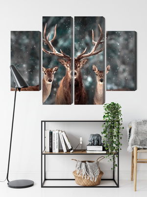 Ljuddämpande tavla - A deer and two does