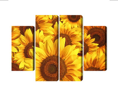 Ljuddämpande tavla - 3d sunflower flowers