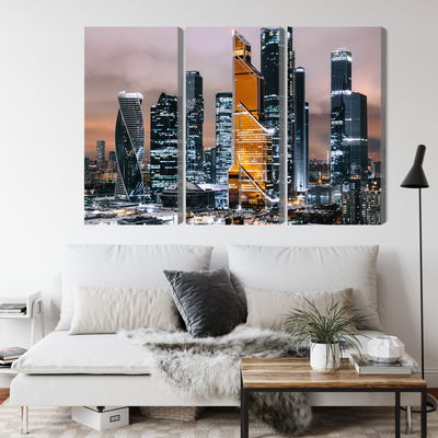 Ljuddämpande tavla - Panorama of moscow city