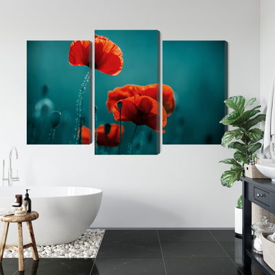 Ljuddämpande tavla - Macro poppies
