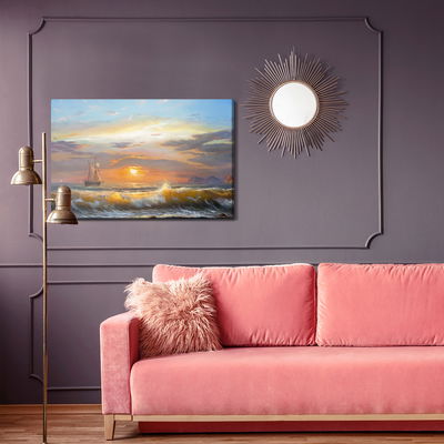 Ljuddämpande tavla - Sailboats in the sea