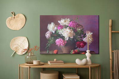 Ljuddämpande tavla - Peonies with fruit