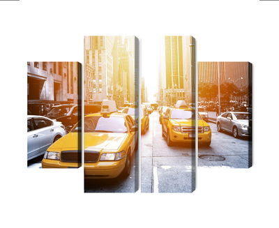 Ljuddämpande tavla - Taxi in the sunshine nyc