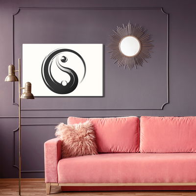 Ljuddämpande tavla - Yin yang symbol