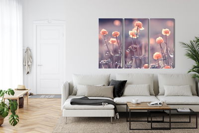 Ljuddämpande tavla - Spring 3d flowers