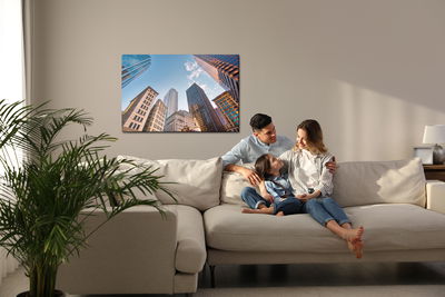 Ljuddämpande tavla - Boston skyscrapers