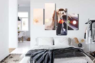 Ljuddämpande tavla - Black drifting 3d car