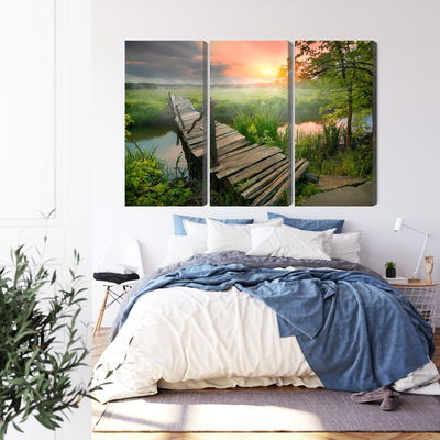 Ljuddämpande tavla - Meadow at dawn