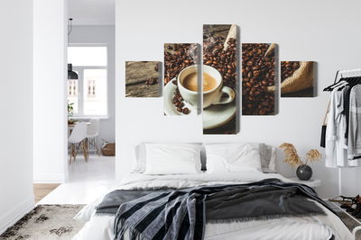 Ljuddämpande tavla - A cup of hot coffee