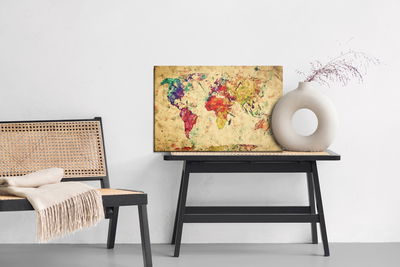 Ljuddämpande tavla - Vintage world map