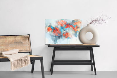 Ljuddämpande tavla - Watercolor poppies