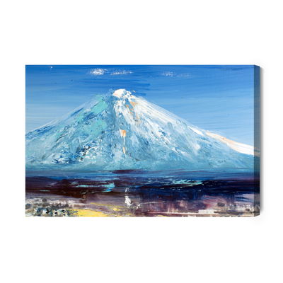 Ljuddämpande tavla - Painted mountain peak