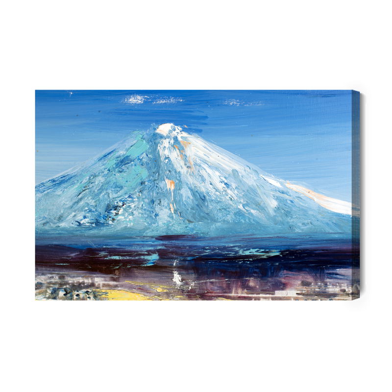 Ljuddämpande tavla - Painted mountain peak