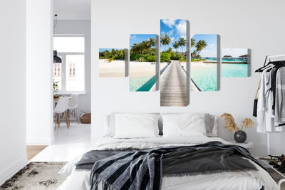 Ljuddämpande tavla - View of the tropical island