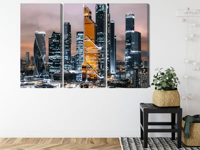 Ljuddämpande tavla - Panorama of moscow city