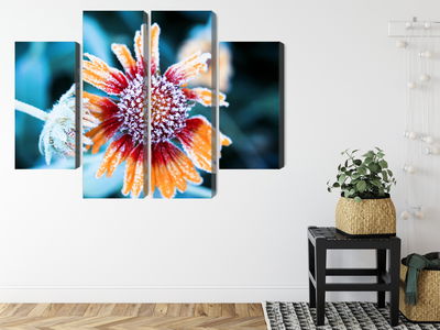 Ljuddämpande tavla - Rudbeckia flowers covered