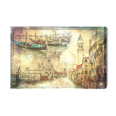Ljuddämpande tavla - Venice in vintage style