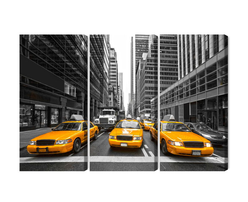 Ljuddämpande tavla - Yellow taxis in New York city