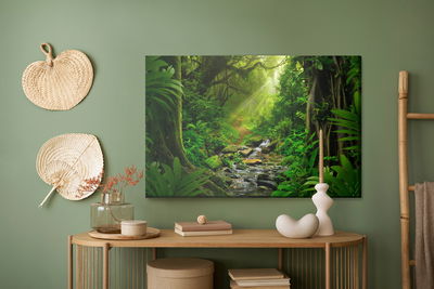 Ljuddämpande tavla - 3d rainforest