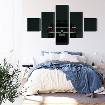 Ljuddämpande tavla - Vintage black muscle car