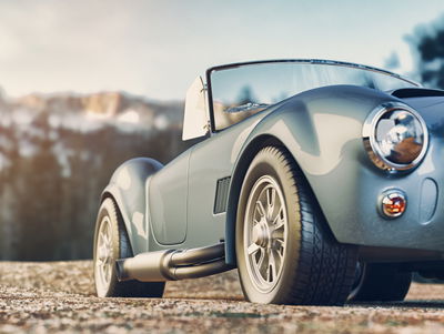 Ljuddämpande tavla - Classic retro car