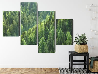 Ljuddämpande tavla - The green of the forest