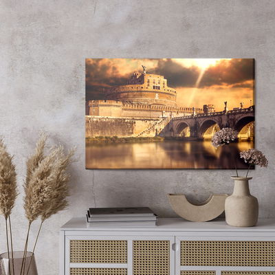 Ljuddämpande tavla - View of Rome in shades