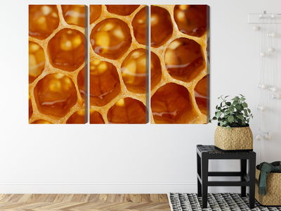 Ljuddämpande tavla - Honeycomb in macro scale