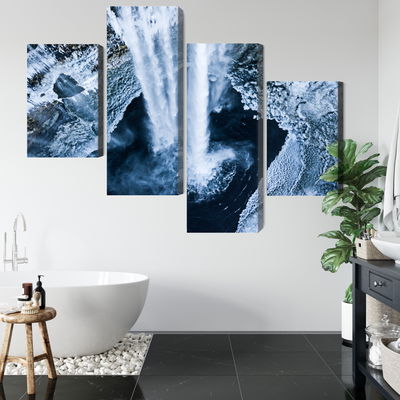 Ljuddämpande tavla - Winter waterfall