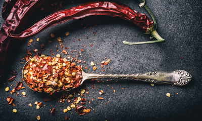 Ljuddämpande tavla - Dried chili peppers