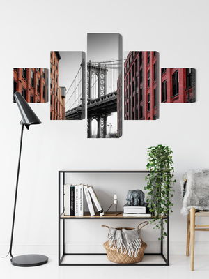 Ljuddämpande tavla - Manhattan bridge view