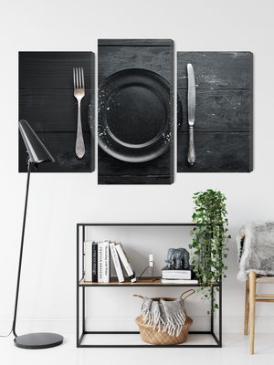 Ljuddämpande tavla - Vintage tableware