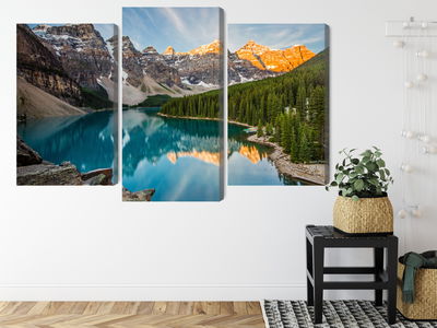 Ljuddämpande tavla - Canadian Moraine Lake 3d