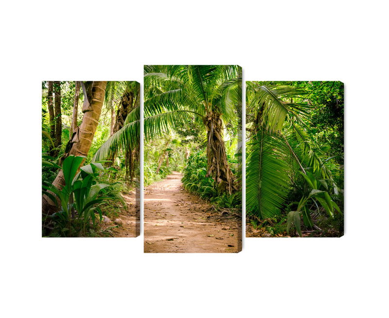 Ljuddämpande tavla - Path in a tropical 3d forest