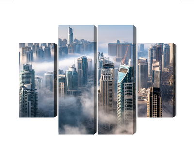 Ljuddämpande tavla - Dubai city panorama