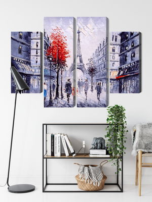 Ljuddämpande tavla - The view of the Paris street