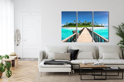 Ljuddämpande tavla - 3d pier in the maldives