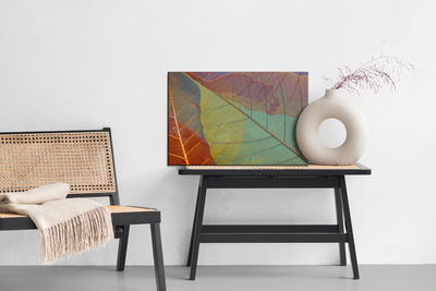 Ljuddämpande tavla - Colorful leaves on a macro