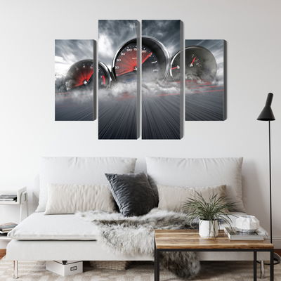 Ljuddämpande tavla - High speed car counters