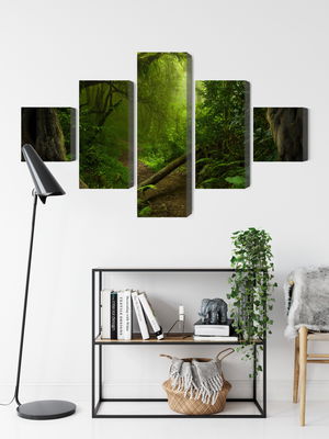 Ljuddämpande tavla - Path in the tropical forest