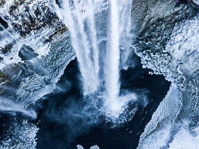 Ljuddämpande tavla - Winter waterfall