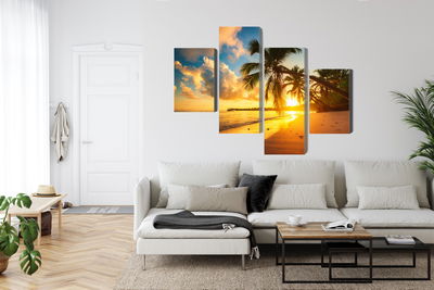 Ljuddämpande tavla - Tropical beach in punta