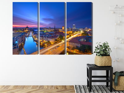 Ljuddämpande tavla - Berlin panorama at sunset