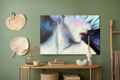 Ljuddämpande tavla - A woman's face