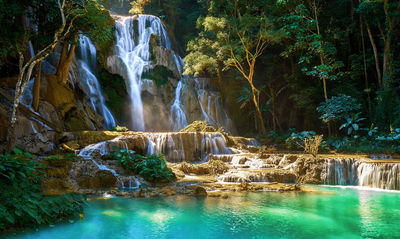 Ljuddämpande tavla - Kuang si waterfall