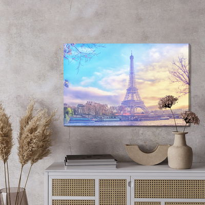 Ljuddämpande tavla - Eiffel tower at sunset