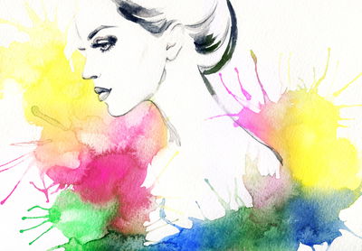 Ljuddämpande tavla - Portrait of a woman