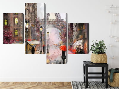 Ljuddämpande tavla - View of the street of Paris